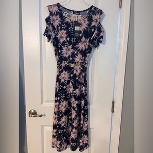 Blue/Pink Maxi Dress.